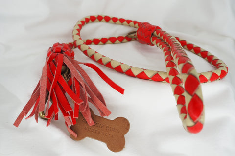 Georgie Paws Red and Cream Leash
