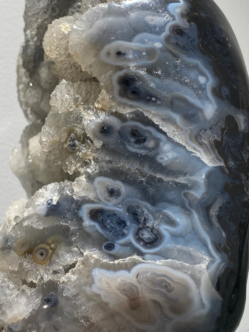 Crystal - Drusy Agate Cave on Stand